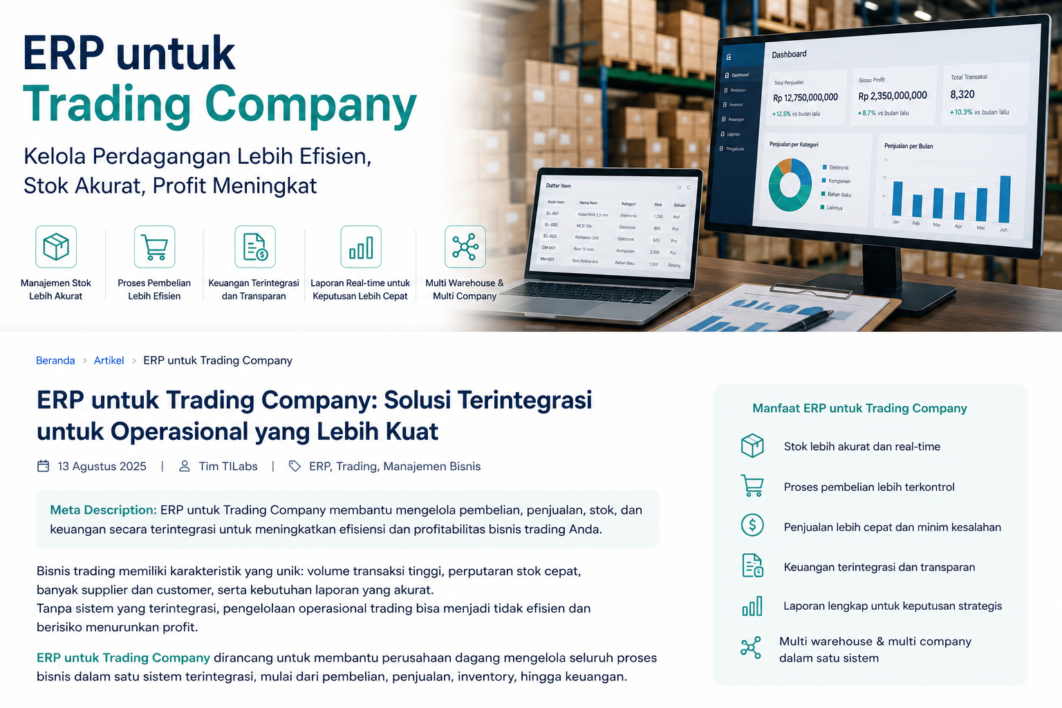 erp untuk trading company